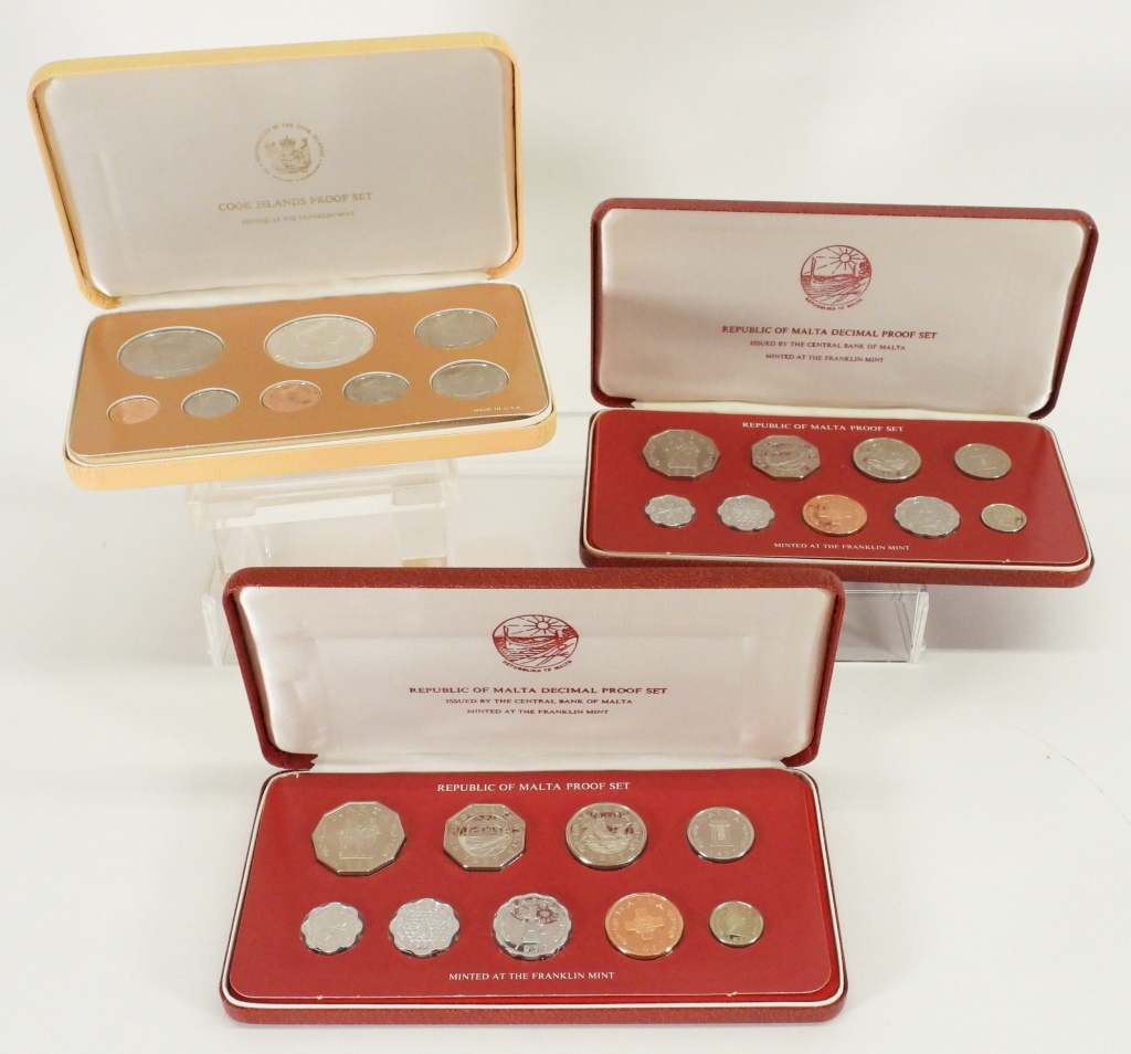 3PC 1977-78 COOK ISLAND & MALTA