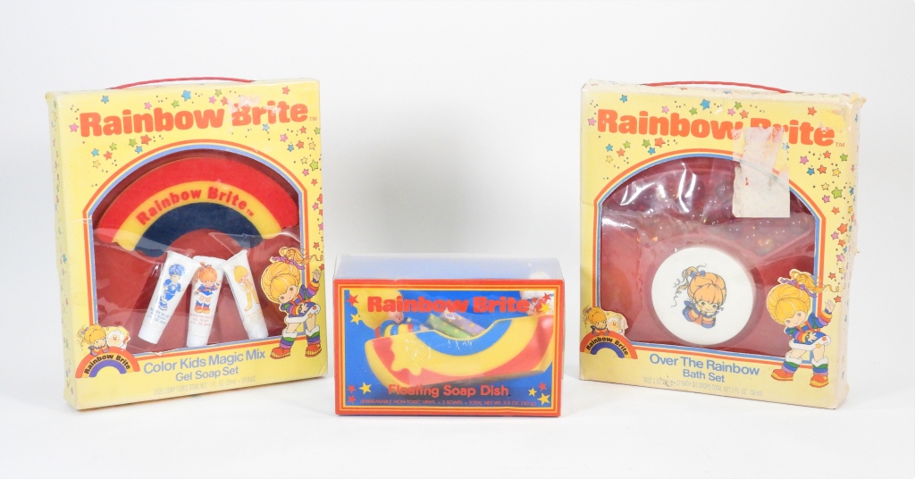 3PC 1983 RAINBOW BRITE BATH SOAP
