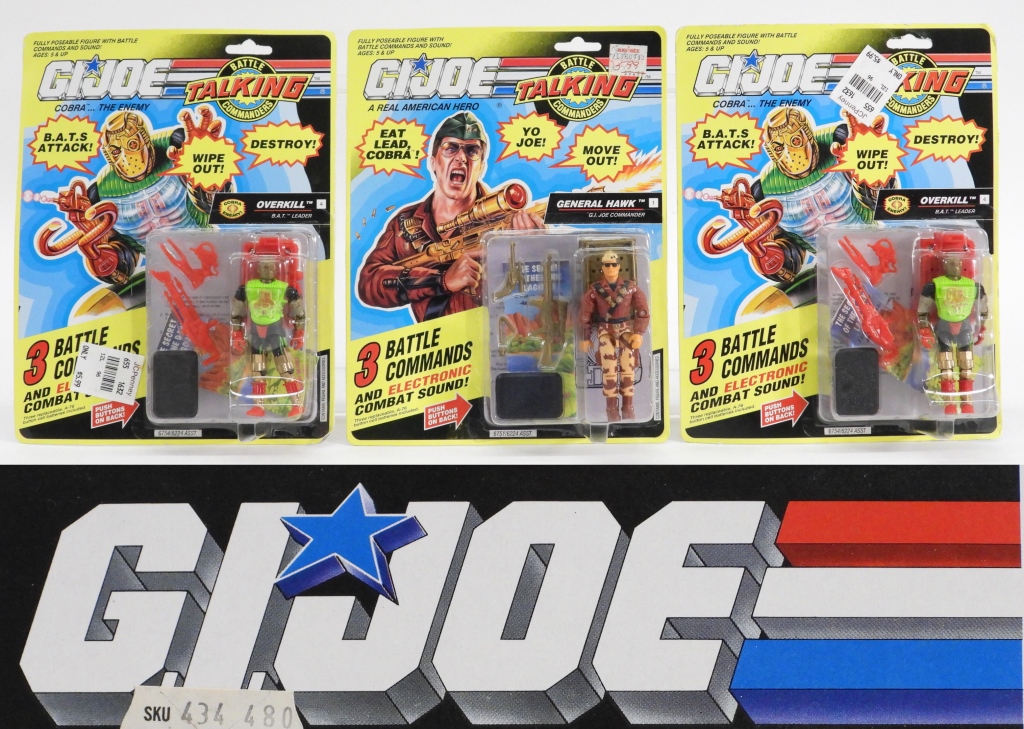 3PC 1991 GI JOE TALKING BATTLE