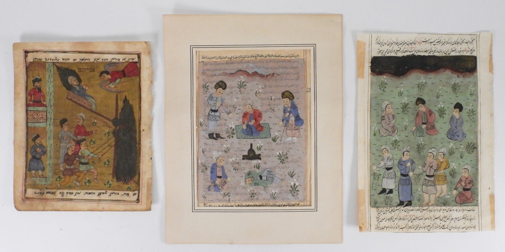 3PC 19C INDIAN MINIATURE