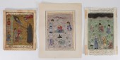 3PC 19C INDIAN MINIATURE PAINT