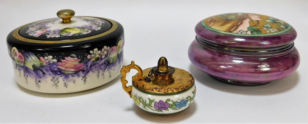 3PC AMERICAN BELLEEK PORCELAIN