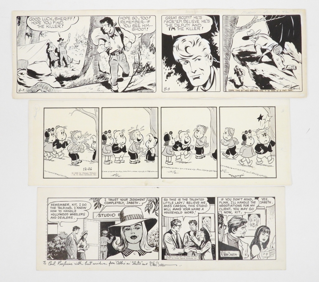 3PC AMERICAN COMIC ILLUSTRATION