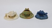 3PC AMERICAN FIGURAL ART POTTE