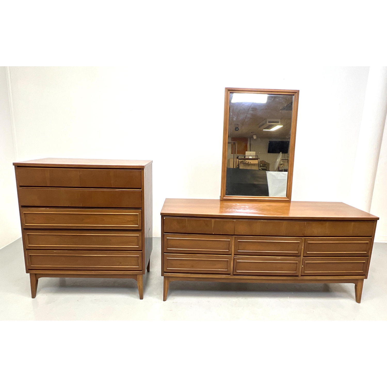 3pc American Modern Walnut