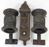 3PC AMICA BUILDING CAST IRON E
