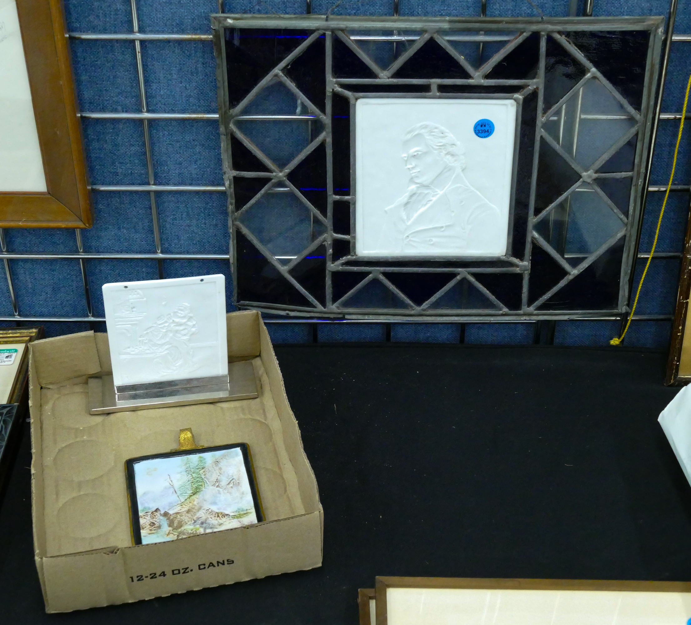 3pc Antique Lithophane Bisque