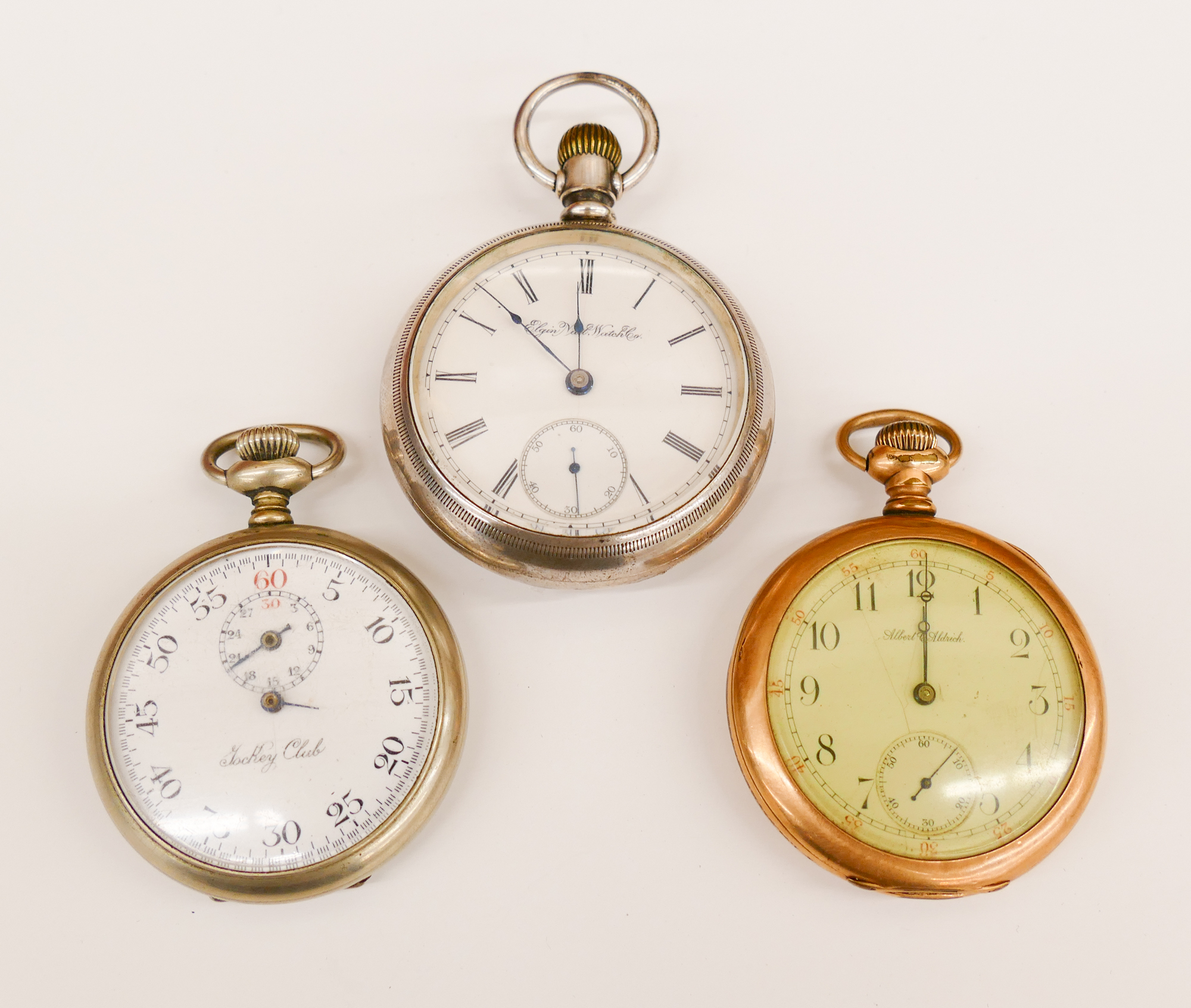 3pc Antique Pocket Watches.