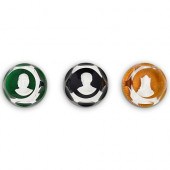 (3PC) BACCARAT CAMEO GLASS PAP