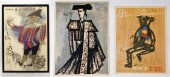 3PC BEN SHAHN & BUFFET EXHIBIT