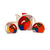 3PC BIZARRE BY CLARICE CLIFF T