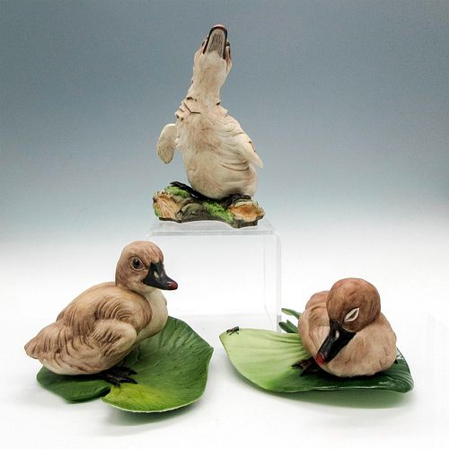 3PC BOEHM PORCELAIN FIGURINES,
