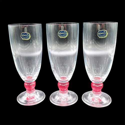 3PC BOHEMIA CRYSTAL WINE