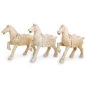 (3PC) BONE TESSELLATED HORSESD