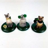 3PC BYERS CHOICE CHRISTMAS FIG