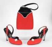 3PC C1940S HERBERT LEVINE RED
