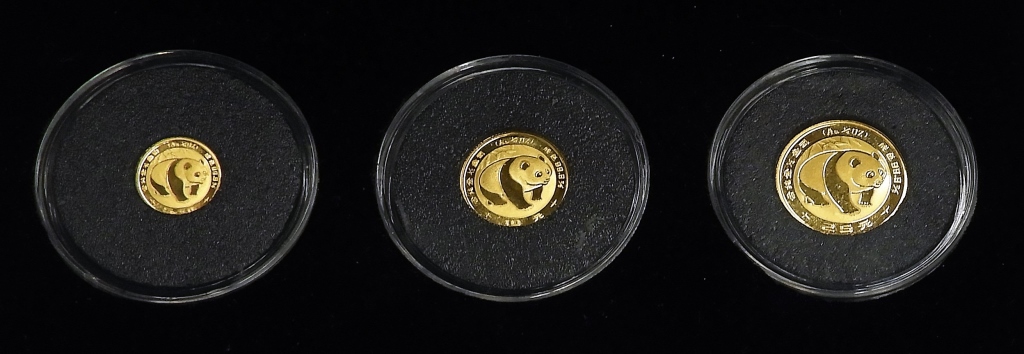3PC CHINA CHINESE 1983 YUAN PANDA