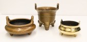 3pc Chinese Bronze Tripod Cens