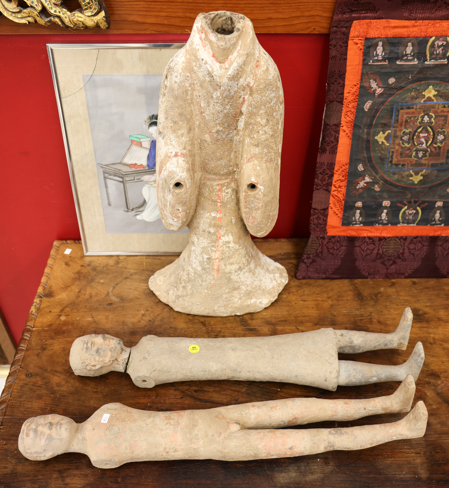 3pc Chinese Han Ceramic Large