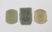 3PC CHINESE QING DYNASTY CARVE