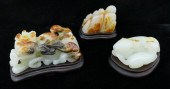3pc Chinese Russet Splash Jade