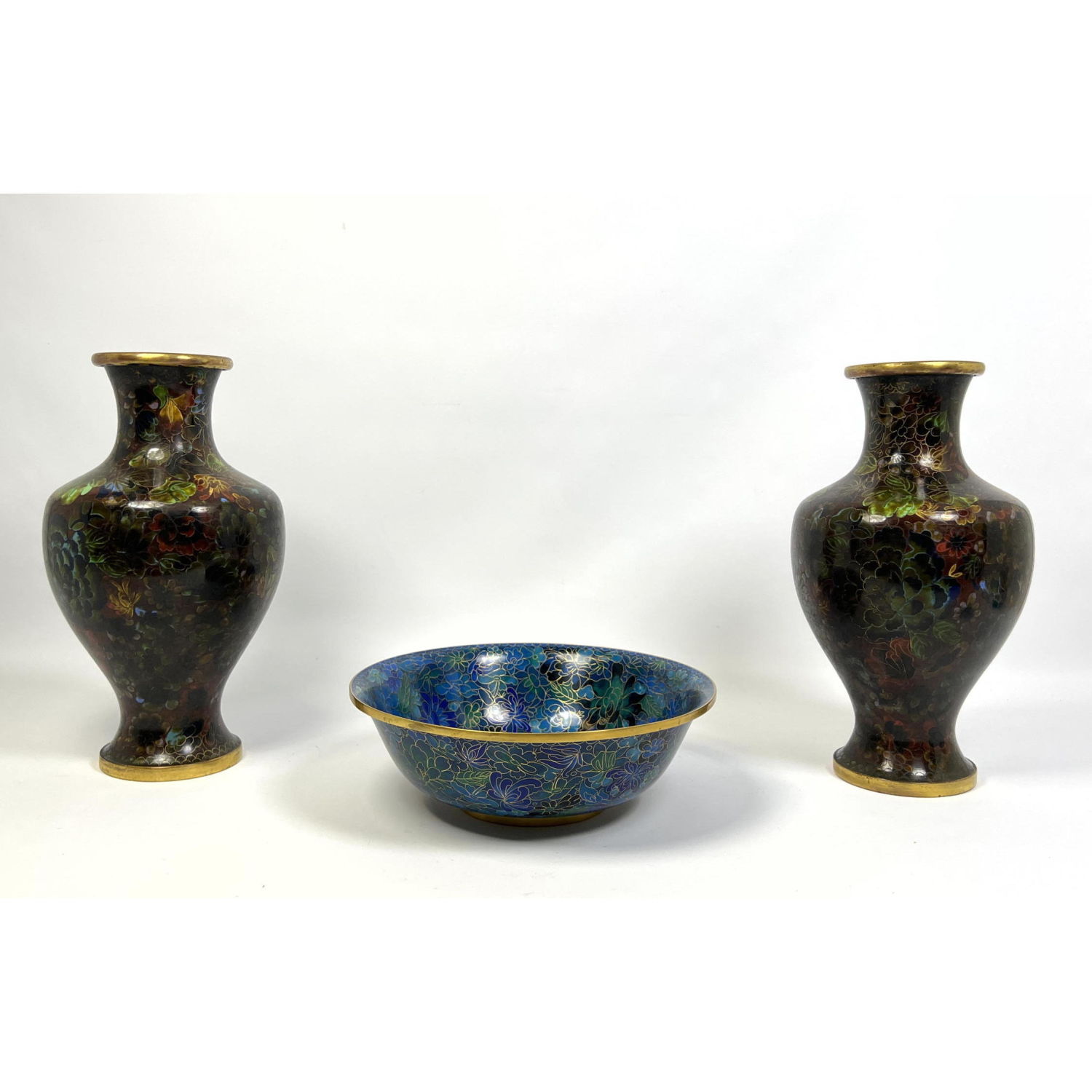 3pc Cloisonne Enamel Collection.