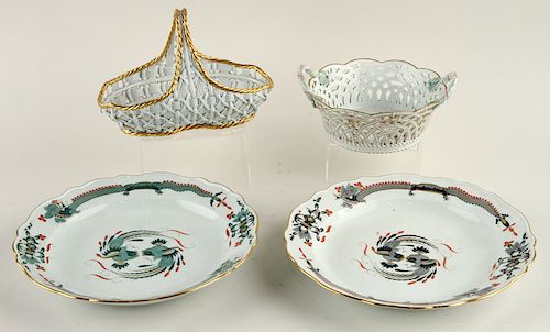 3PC COLLECTION OF MEISSEN AND KPM
