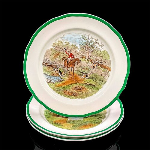 3PC COPELAND SPODE DINNER PLATES,