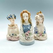 3PC CORDEY PORCELAIN LADY BUST