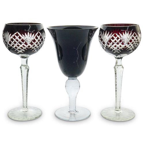 (3PC) CRYSTAL STEMWARE