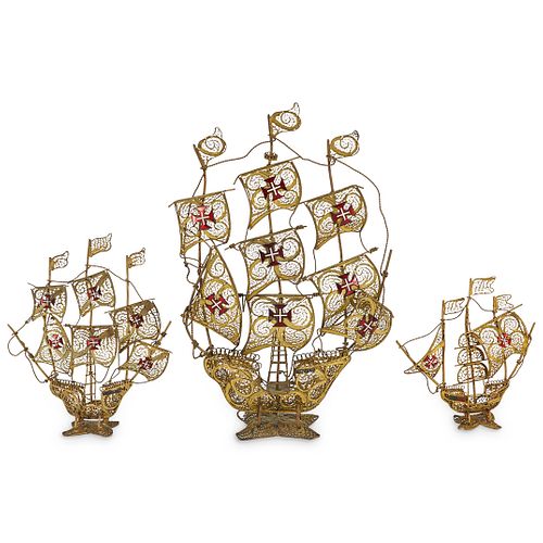 (3PC) CU PORTUGAL BRASS FILIGREE