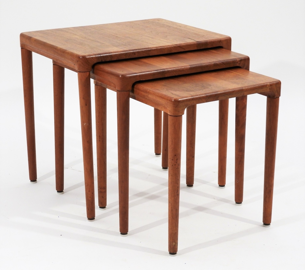 3PC DANISH MCM MODERN TEAK WOOD
