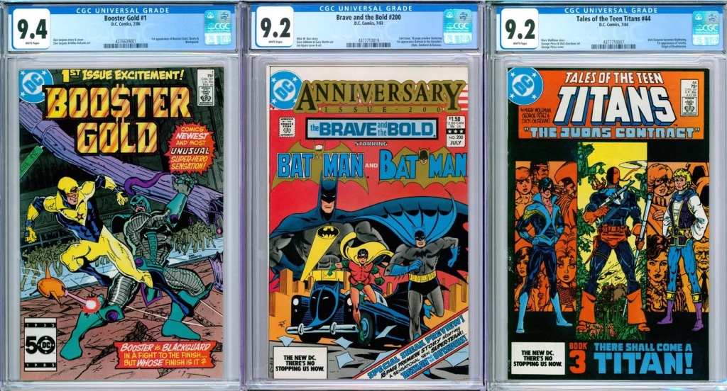 3PC DC COMICS CGC MODERN KEY
