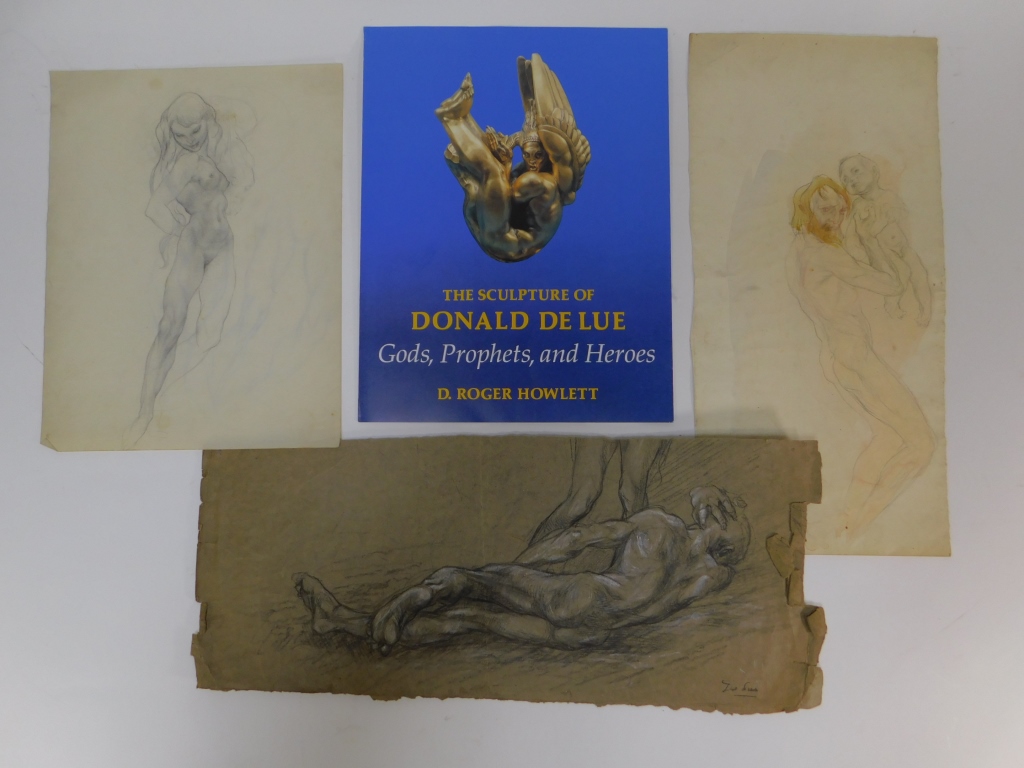 3PC DONALD DELUE NUDE SKETCH