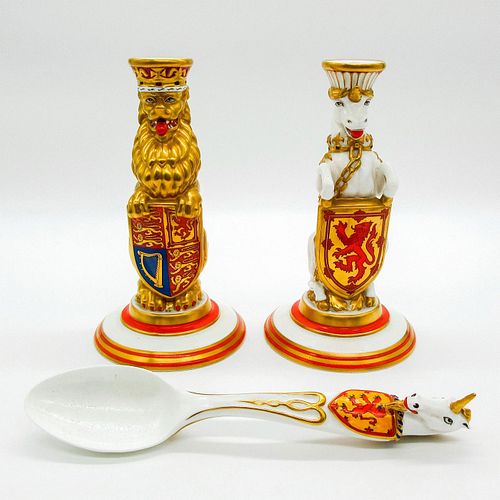 3PC DOULTON PROTOTYPE CANDLEHOLDERS