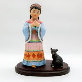 3PC EDNA HIBEL PORCELAIN FIGUR