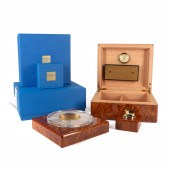 3PC ELIE BLEU AMBOYNA BURL SMO