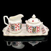 3PC ELIZABETHAN SUGAR BOWL/CRE