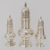 3pc English Georgian Silver Su