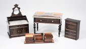 3PC EUROPEAN MARBLE TOP DOLL F
