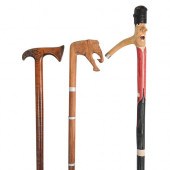 (3PC) FIGURAL WALKING STICK GR