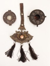 3pc Fine Tibetan Silver Pouch