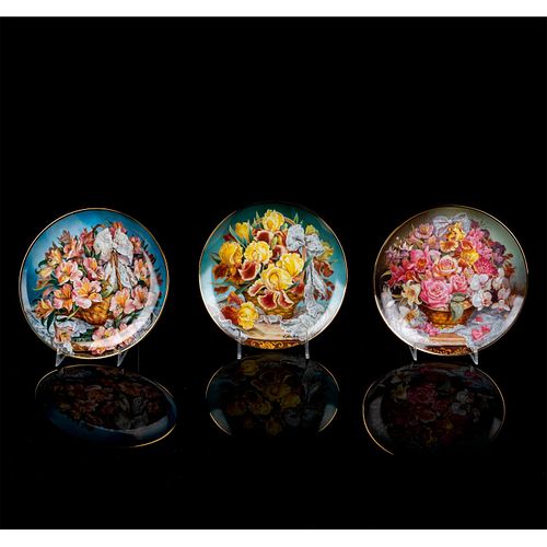 3PC FRANKLIN MINT PORCELAIN
