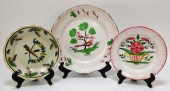 3PC FRENCH ST. CLEMENT FAIENCE