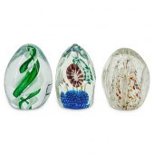 (3PC) GLASS PAPERWEIGHT COLLEC