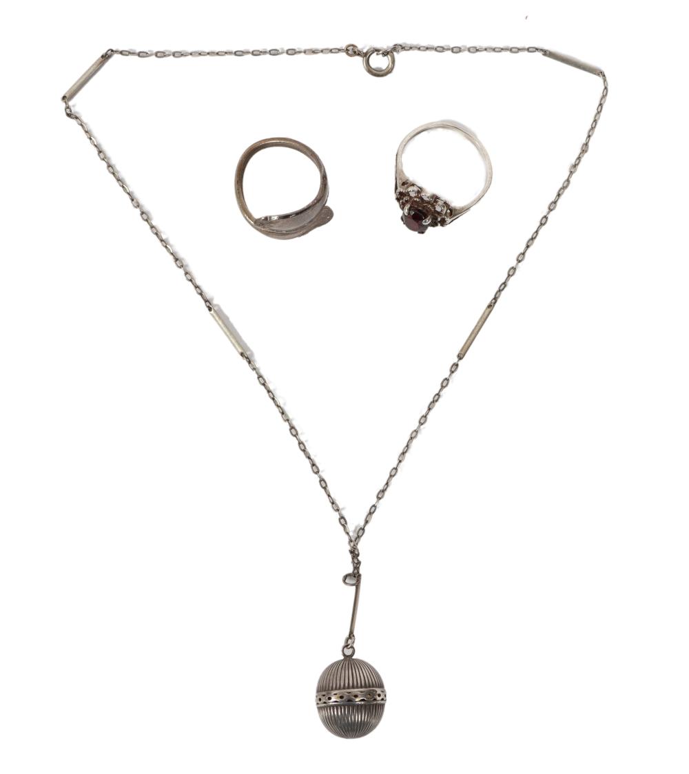 3PC GROUP: ANTIQUE STERLING