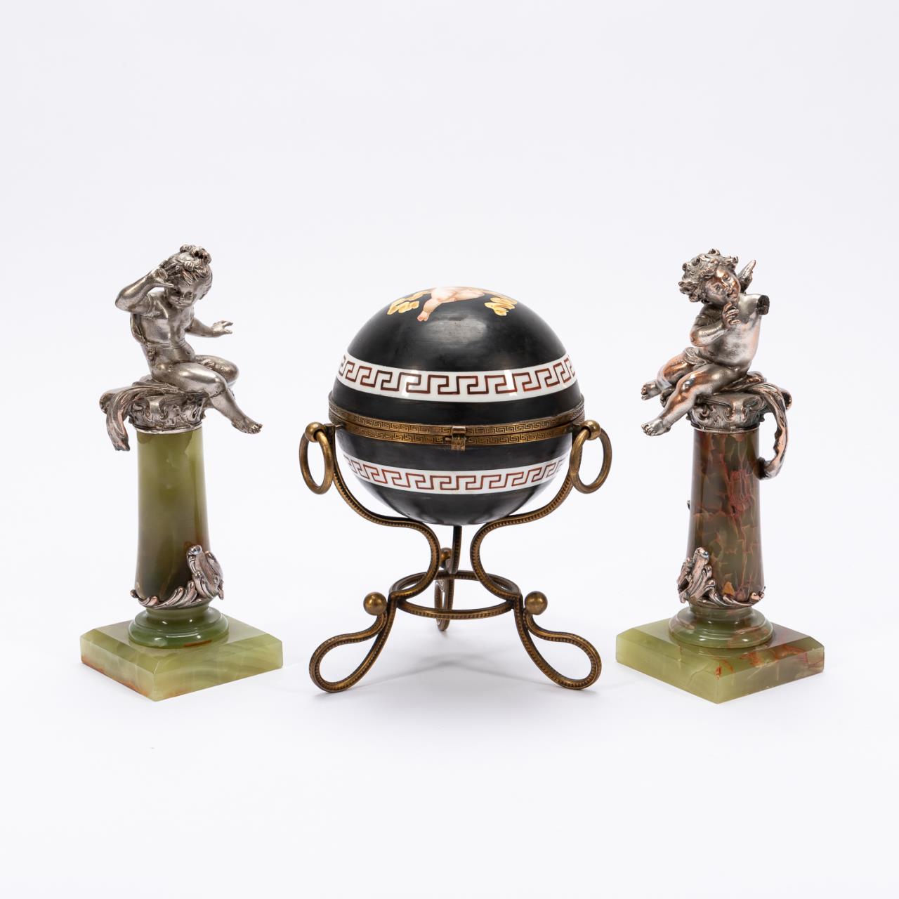 3PC GROUP, CHERUB SPHERICAL BOX &