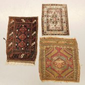 3PC GROUP OF ANTIQUE SMALL RUG