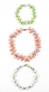 3PC HAND MADE ARTISAN BEADED N