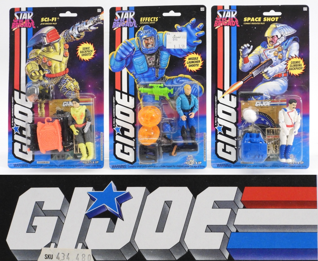 3PC HASBRO GI JOE STAR BRIGADE MOSC